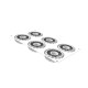 Moule Silicone Kaleido Ø 7,5 x H 2,5 cm (x6) - 