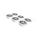 Moule Silicone Kaleido Ø 7,5 x H 2,5 cm (x6) - 