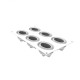 Moule Silicone Nebula GM 7,5 x 5,2 x H 4,7 cm (x6) - 