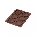 Kit Biscuit Chocolat Rond Noël Ø 5,7 cm (x6) - 