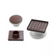 Kit Biscuit Chocolat Rectangulaire Noël 4,7 x 5,7 cm (x6) - 