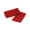 Moule Silicone 24 Savarins Ovales 4,4 x 3,2 cm - Silikomart