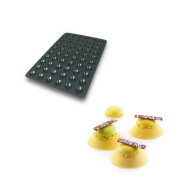 Moule Silicone 60 Mini Tartelettes Ø4,4 x 1 cm 10ml - Silikomart Professional