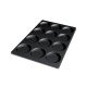 Moule Silicone 12 Fonds de Tarte Biscuit Ø12 x 2,2 cm 120ml - Silikomart Professional