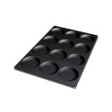 Moule Silicone 12 Fonds de Tarte Biscuit Ø12 x 2,2 cm 120ml - Silikomart Professional