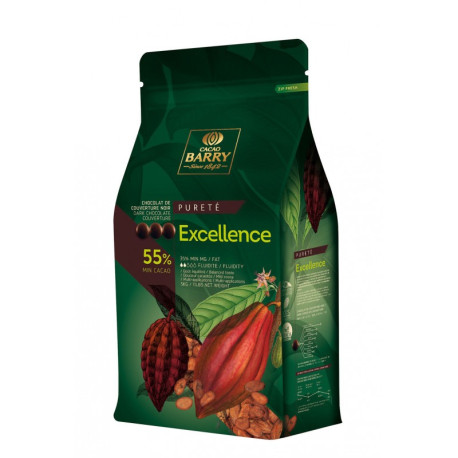 Chocolat de Couverture Excellence 55% 5kg - Cacao Barry