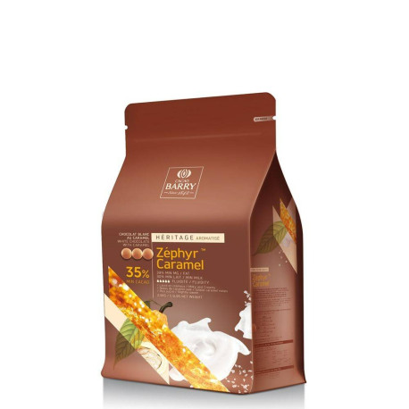 Chocolat Blanc Zéphyr™ Caramel 35% 2,5kg - Cacao Barry