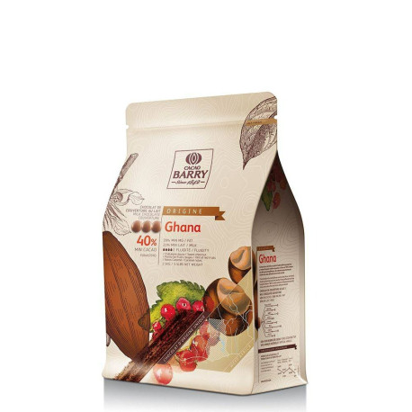 Chocolat Lait Origine Ghana 40% 2,5kg - Cacao Barry