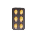 Moule madeleine 6 grandes empreintes anti-adhesif - Gobel