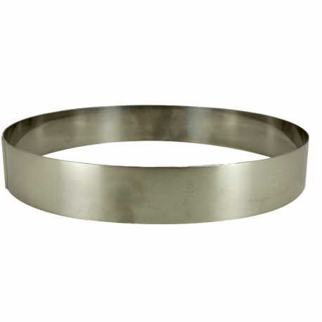 Cercle à Entremets Inox Ø 18 cm x 3,5 cm - Gobel