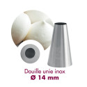 Douille Pâtissière Unie Inox Ø 14 mm - Gobel