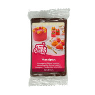 DLUO Courte Pâte d'amande marron 250g - FunCakes