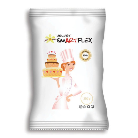 Pâte à Sucre Blanc Vanille Velvet 250g - Smartflex