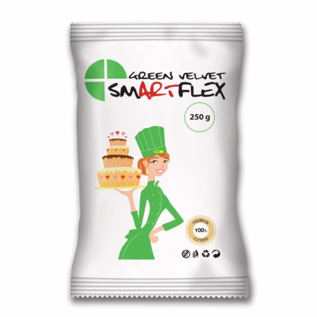 Pâte à Sucre Vert Green Velvet 250g - Smartflex