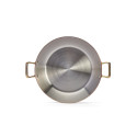 Plat de service cuivre inox 24cm intérieur
