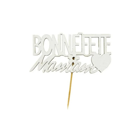 Cake Topper Bonne Fête Maman sur Pic (x30) - Patisdécor