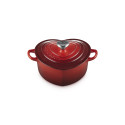 Cocotte en Fonte Cœur 20 cm Cerise - Le Creuset