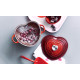 Cocotte en Fonte Cœur 20 cm Cerise gâteau