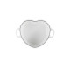 Cocotte en Fonte Cœur 20 cm Blanc intérieur