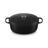 Cocotte en Fonte Ovale 33 cm Noir Mat Signature - Le Creuset