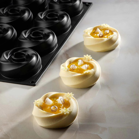 Moule Silicone Karma Ø 8 x H 3 cm (x12) - Pavoni