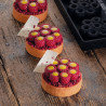 Moule Silicone Décor Mini Framboises Ø 6,2 cm x H 2,1 cm (x8) - Pavoni