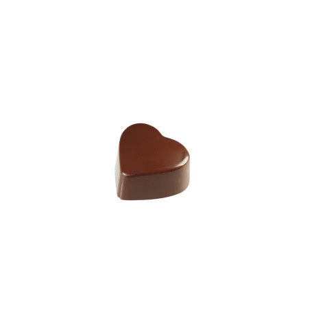 Moule Chocolat Polycarbonate Praline Cœur 2,5 x 2,8 x H 1,6 cm (x24) - Pavoni
