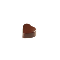 Moule Chocolat Polycarbonate Praline Cœur 2,5 x 2,8 x H 1,6 cm (x24) - Pavoni
