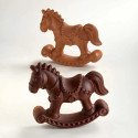 Cheval à Bascule 3D chocolat