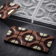 Moule Tablette Chocolat Target 15,4 x 7,7 cm x H 0,8 cm (x3) - Pavoni