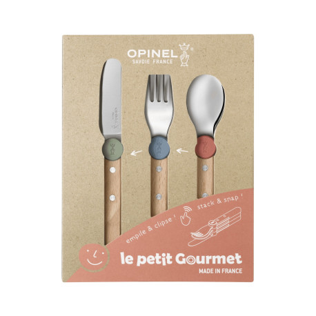 Coffret Couverts pour Enfant Panaché Le Petit Gourmet - Opinel