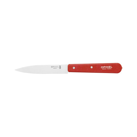 Couteau d'Office Inox et Bois 10 cm Rouge N°112 - Opinel