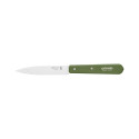 Couteau d'Office Inox et Bois 10 cm Kaki N°112 - Opinel