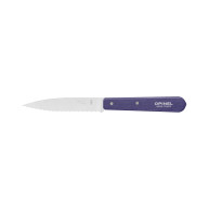 Couteau d'Office Cranté Inox et Bois 10 cm Violet N°113 - Opinel