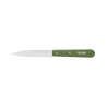 Couteau d'Office Cranté Inox et Bois 10 cm Kaki N°113 - Opinel