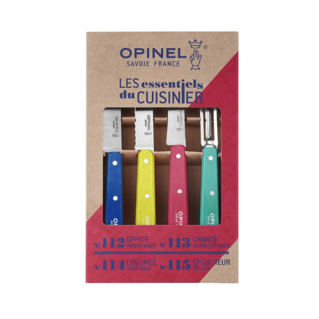 Coffret Couteaux de Cuisine et Éplucheur Pop 80 Les Essentiels - Opinel