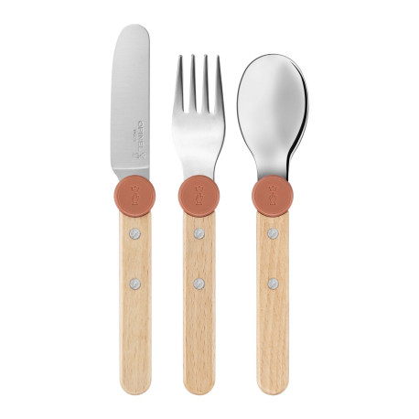 Coffret Couverts pour Enfant Corail Le Petit Gourmet - Opinel