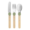 Coffret Couverts pour Enfant Vert Olive Le Petit Gourmet - Opinel