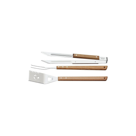 Ustensiles pour Barbecue Inox et Bois (x3) Churrasco - Tramontina
