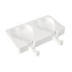 Moule à Glace Silicone 2 Mini Cœur avec bâtonnets - Silikomart