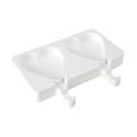 Moule à Glace Silicone 2 Mini Cœur avec bâtonnets - Silikomart
