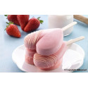 Moule à Glace Silicone 2 Mini Cœur avec bâtonnets - Silikomart