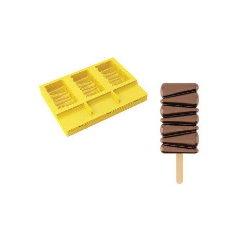 Moule Silicone Maracaibo 4,8 cm x H 8,5 cm (x3) - Pavoni
