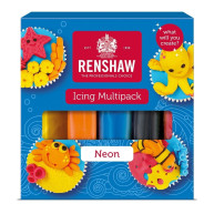 DDM Courte Pâte à sucre néon x5 - Renshaw