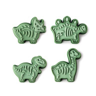 Emporte-Pièces Avec Poussoir Dinosaures (x4) - Ibili