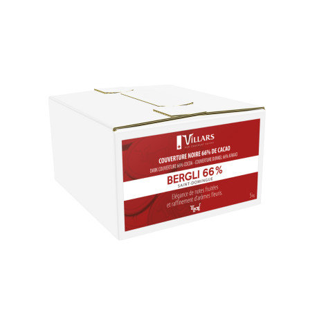 Chocolat Noir en Pistoles Bergli 66% 5 kg - Villars
