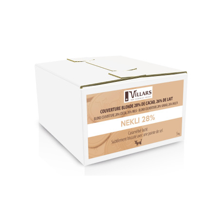 Chocolat Blond en Pistoles Nekli 28% 5 kg - Villars