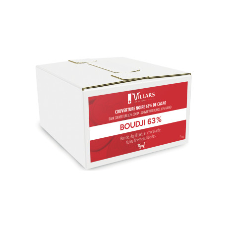 Chocolat Noir en Pistoles Boudji 63% 5 kg - Villars