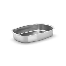 Plat à Four Rectangulaire en Inox 42,2 x 28,3 cm - De Buyer