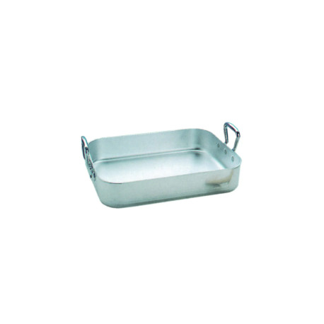 Plat à Rôtir Aluminium 40 x 30 cm x H 6,5 cm - Mallard Ferriere